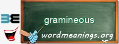 WordMeaning blackboard for gramineous